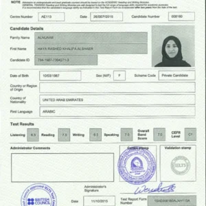 Buy Real IELTS Certificate