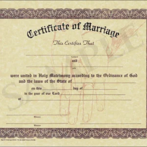 Buy Marriage Certificate Online