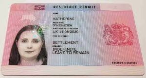 UK Biometric RP card