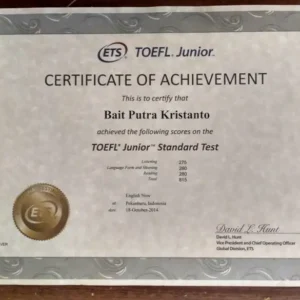 Buy TOEFL Certificate